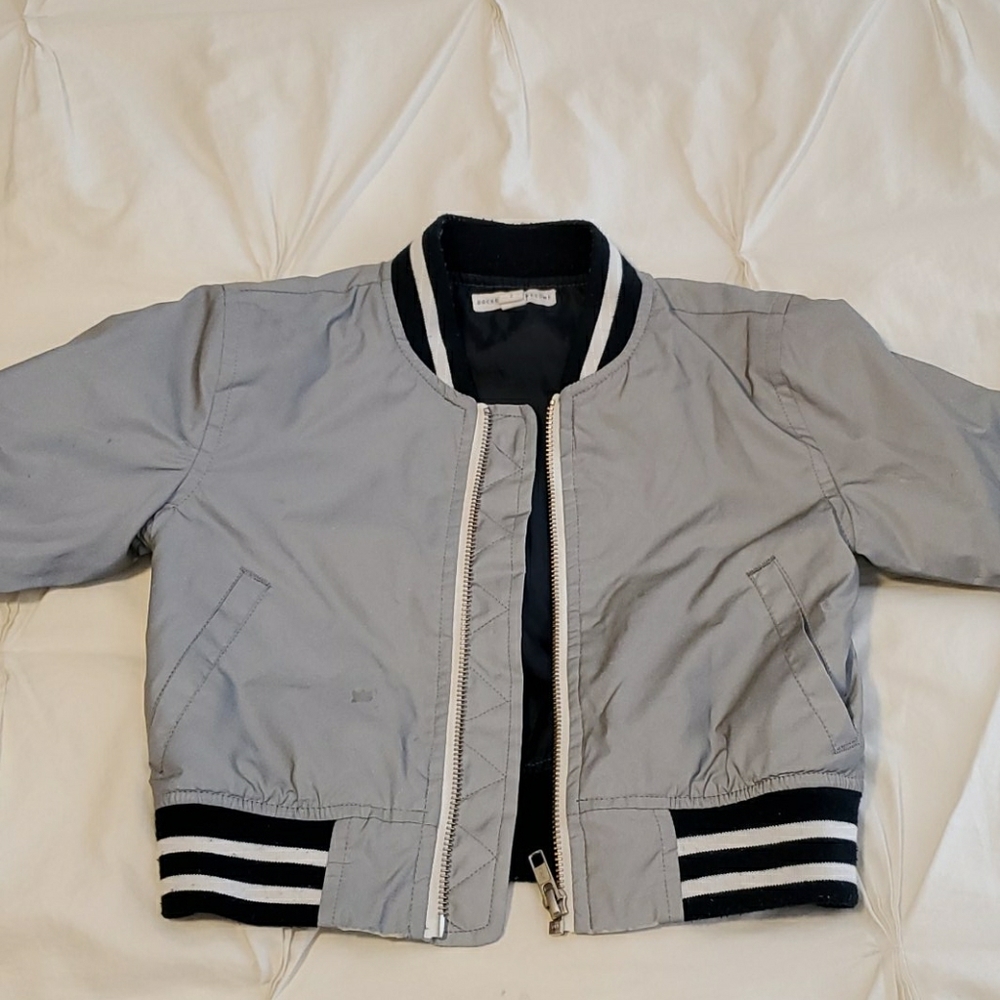Rockets of Awesome Silver Varsity Jacket